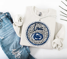 Load image into Gallery viewer, Grey Leopard Circle Team Mascot DROPDOWN TRANSFER CAP