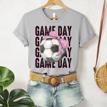 Load image into Gallery viewer, Game Day Stacked Painted Ball Pink Bow Sport Dropdown TRANSFER SDD FEB 26