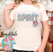 Load image into Gallery viewer, Reindeer Pink Teal Faux Embroidery Mascot Spirit DROPDOWN TRANSFER