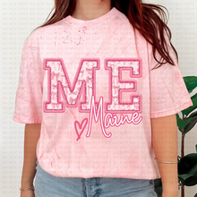 Load image into Gallery viewer, Pink Coquette Bow Heart State(all 50 states available) TRANSFER ECHT MAR