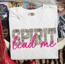 Load image into Gallery viewer, Retro Camo Distressed Spirit Lead Me DTF TRANSFER TUESDAY