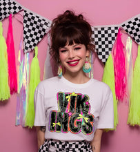 Load image into Gallery viewer, Mascots Pink Star Yellow Bow Stripes TRANSFER CST FEB 26