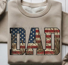 Load image into Gallery viewer, Patriotic Hunting Dad Names DROPDOWN TRANSFER ET MAY 26
