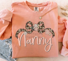 Load image into Gallery viewer, Leopard Bow Floral Name TRANSFER BIA JAN