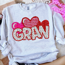 Load image into Gallery viewer, Valentines Names Heart Trio Faux Embroidery DROPDOWN TRANSFER CSD JAN 26