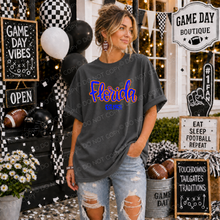 Load image into Gallery viewer, Distressed Script Football Mascot DROPDOWN TRANSFER TCC SEP DROP 26