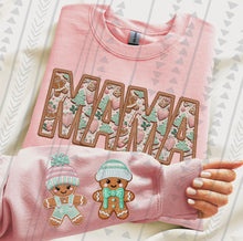 Load image into Gallery viewer, Gingerbread Or Paw Christmas Title Faux Embroidery With Sleeve CUSTOMIZED DTF TRANSFER
