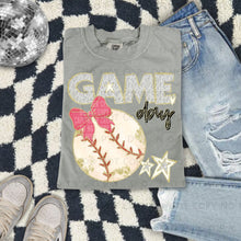 Load image into Gallery viewer, Dalmatian Game Day Baseball With Bow DROPDOWN TRANSFER CAP FEB