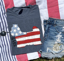 Load image into Gallery viewer, Patriotic Dog Designs Black Text SWD MAY DROPDOWN TRANSFER