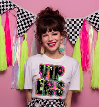 Load image into Gallery viewer, Mascots Pink Star Yellow Bow Stripes TRANSFER CST FEB 26