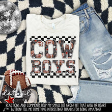 Load image into Gallery viewer, Football Faux Embroidery Checkered Mascots DROPDOWN TRANSFER CAP 24