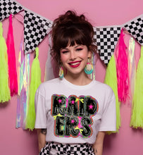 Load image into Gallery viewer, Mascots Pink Star Yellow Bow Stripes TRANSFER CST FEB 26