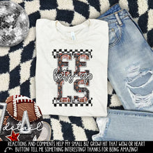 Load image into Gallery viewer, Let’s Go Football Faux Embroidery Checkered Mascots DROPDOWN TRANSFER CAP 24