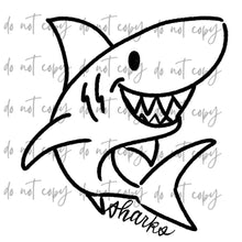 Load image into Gallery viewer, Doodle Single Color Mascots Dropdown TRANSFER