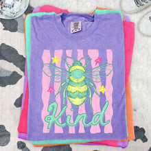 Load image into Gallery viewer, Bee Kind Pink Stripes TRANSFER UAC APR 26