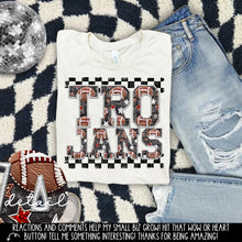 Load image into Gallery viewer, Football Faux Embroidery Checkered Mascots DROPDOWN TRANSFER CAP 24