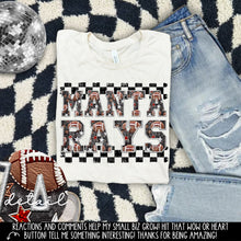 Load image into Gallery viewer, Football Faux Embroidery Checkered Mascots DROPDOWN TRANSFER CAP 24