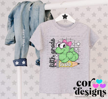 Load image into Gallery viewer, B2S Worm Pink Bow Grades DROPDOWN TRANSFER COR JUNE