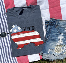 Load image into Gallery viewer, Patriotic Dog Designs Black Text SWD MAY DROPDOWN TRANSFER