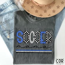 Load image into Gallery viewer, Soccer Mama Checkered Color Dropdown TRANSFER FEB COR