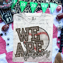 Load image into Gallery viewer, We Are Faux Embroidery Glitter Baseball Mascot TRANSFER CAP JAN