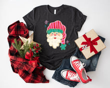 Load image into Gallery viewer, Santas Pink Striped Hat Snowflakes DROPDOWN TRANSFER TCC NOV 25