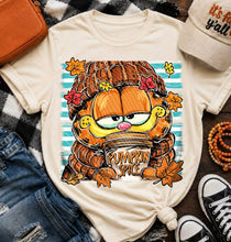 Load image into Gallery viewer, Orange Cat Pumpkin Spice Stripes TRANSFER AGCM SEP 26