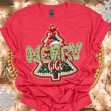Load image into Gallery viewer, Merry Title Faux Embroidery Tree Paint Letters (DROPDOWN)TRANSFER