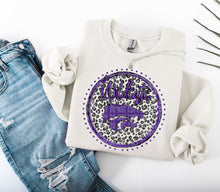 Load image into Gallery viewer, Grey Leopard Circle Team Mascot DROPDOWN TRANSFER CAP