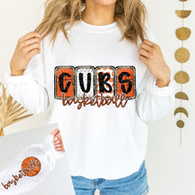 Load image into Gallery viewer, Basketball Boxes Letters Mascots With SLEEVE OPTION TRANSFER CAP JAN