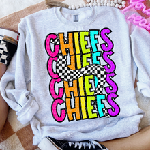 Load image into Gallery viewer, 80’s Stacked Checker Mascots DROPDOWN TRANSFER CSD FEB 26