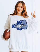 Load image into Gallery viewer, Seersucker Megaphone And Bow Customized DROPDOWN DTF TRANSFER BIA