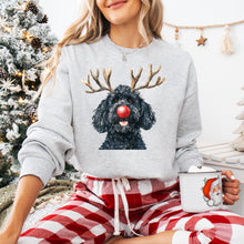 Load image into Gallery viewer, Christmas Red Nose Antler Dogs Dropdown TRANSFER