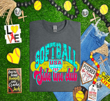 Load image into Gallery viewer, Distressed Softball Family DROPDOWN TRANSFER MAR 26
