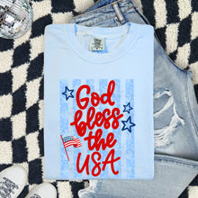 Load image into Gallery viewer, God Bless The USA Light Blue Stripes TRANSFER TCC ET MAR 26