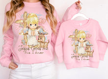 Load image into Gallery viewer, Jesus Loves Me This I Know Baby Angel TRANSFER AGCM MAR