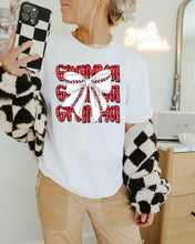 Load image into Gallery viewer, Glitter Names Baseball Bow Stacked TRANSFER CAP FEB