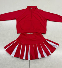 Load image into Gallery viewer, Sassy Custom Scuba and Pleated Skirt 2-Piece Cheer Set