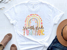 Load image into Gallery viewer, Boho Rainbow Grades Teacher TRANSFER