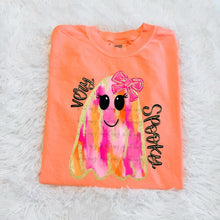 Load image into Gallery viewer, Pink Orange Very Spooky Ghost TRANSFER ARA