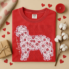 Load image into Gallery viewer, Valentine Red Floral Dog Breed Option DROPDOWN TRANSFER SWD DEC 25