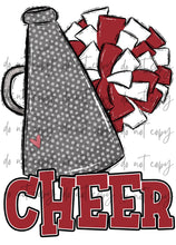 Load image into Gallery viewer, Cheer Megaphone (Add Name) Customized DTF TRANSFER