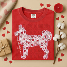 Load image into Gallery viewer, Valentine Red Floral Dog Breed Option DROPDOWN TRANSFER SWD DEC 25
