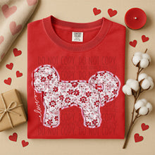 Load image into Gallery viewer, Valentine Red Floral Dog Breed Option DROPDOWN TRANSFER SWD DEC 25