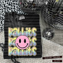 Load image into Gallery viewer, Rainbow Checker Pink Happy Stacked Mascots Dropdown TRANSFER CAP JUNE 25