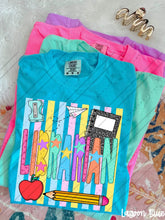 Load image into Gallery viewer, Pastel Stripes Pencil Apple School Grades & Occupations DROPDOWN TRANSFER CARTER JUNE 26