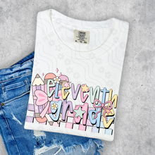 Load image into Gallery viewer, Pastel Pencil Checker School Grades DROPDOWN TRANSFER DDD JULY 25