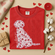 Load image into Gallery viewer, Valentine Red Floral Dog Breed Option DROPDOWN TRANSFER SWD DEC 25