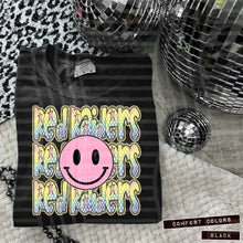 Load image into Gallery viewer, Rainbow Checker Pink Happy Stacked Mascots Dropdown TRANSFER CAP JUNE 25