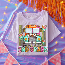 Load image into Gallery viewer, Leopard Gold Glitter Hello Grades & Occupations DROPDOWN TRANSFER CST JUNE 25